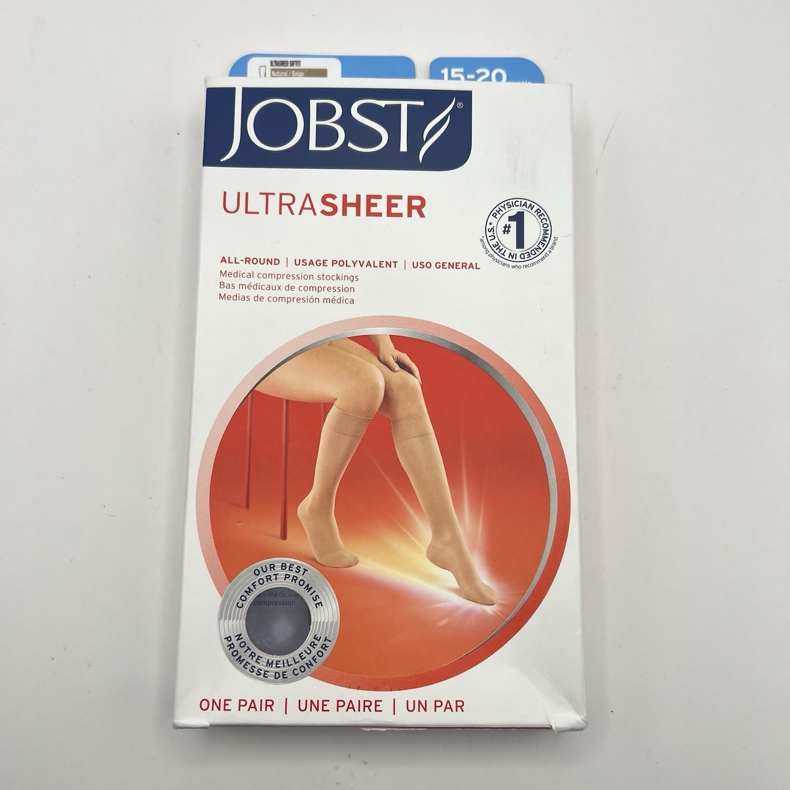 Jobst Ultrasheer Knee High Compression Stockings Closed Toe 1520 Mmhg Women Med